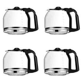12 Cup Glass Replacement Carafe (Color: 4Pack)